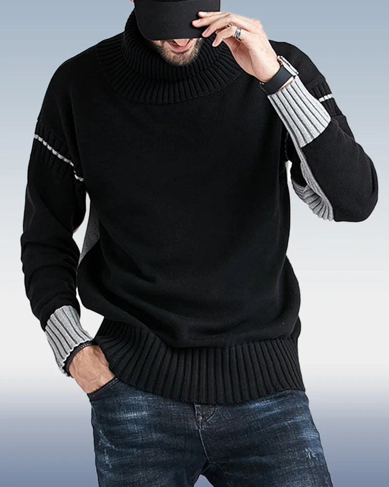 Men's Round Neck Autumn Knit Sweater 2 Colors