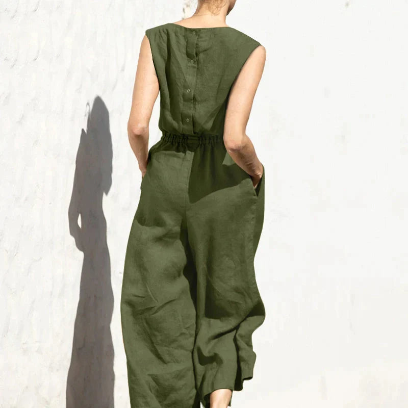 Sleeveless Fashion Casual Temperament Jumpsuit