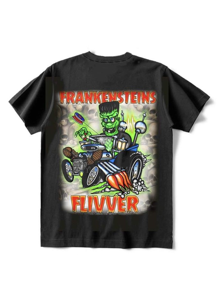Frankensteins Cartoon Car T-Shirt - DUVAL