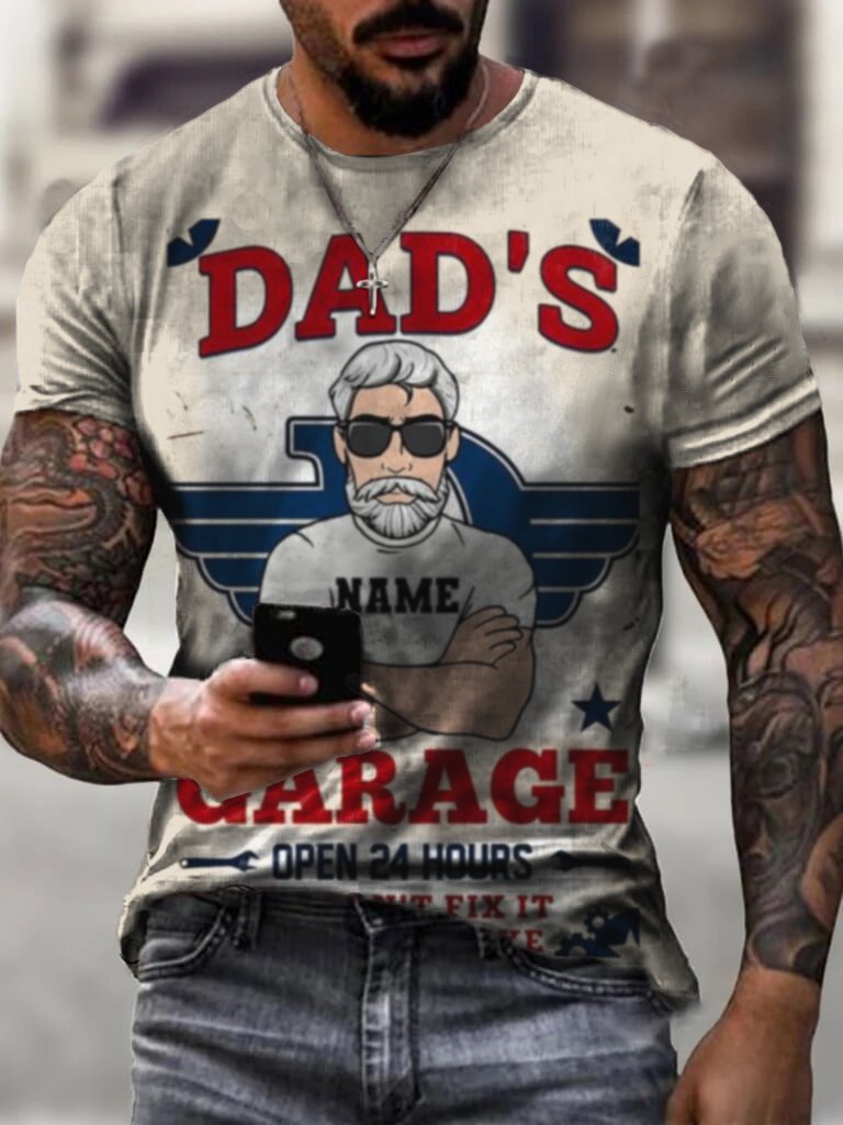 DAD's Vintage Print Men's T-Shirt