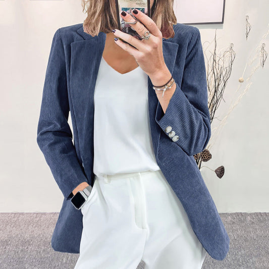 Ladies Pure Color Casual All-Match Blazer