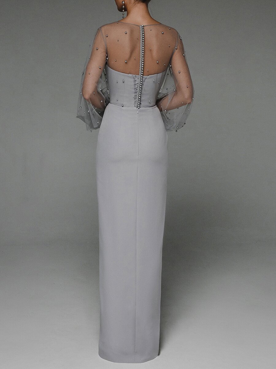 Elegant Pearl Bag Buttock Tube Dress