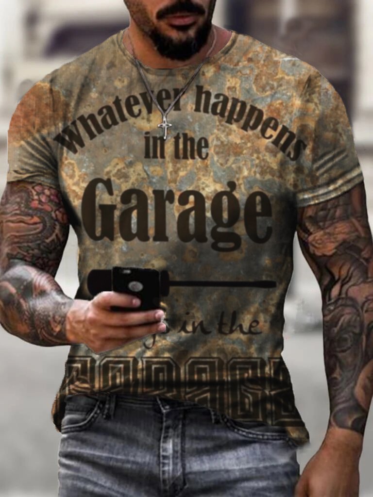 GARAGE Vintage Print Men's T-Shirt