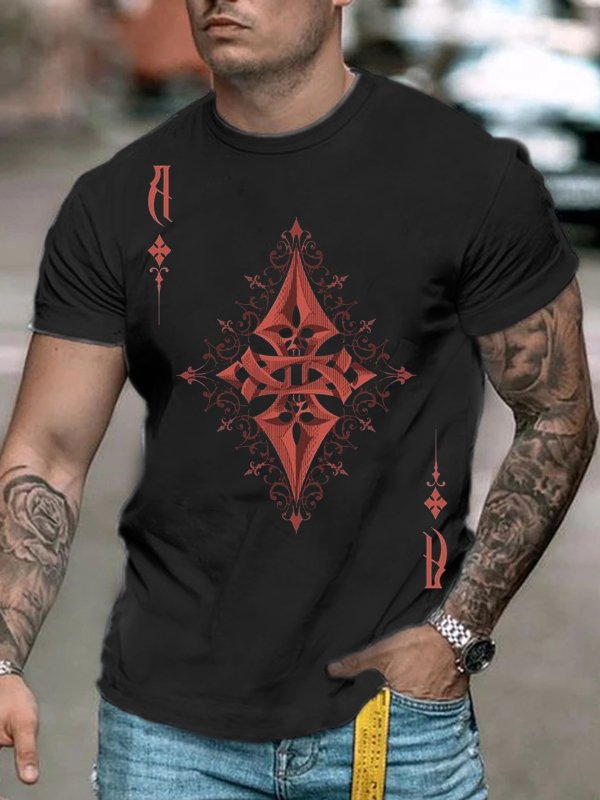 Men's Fashion Casual Printed T-Shirt - DUVAL