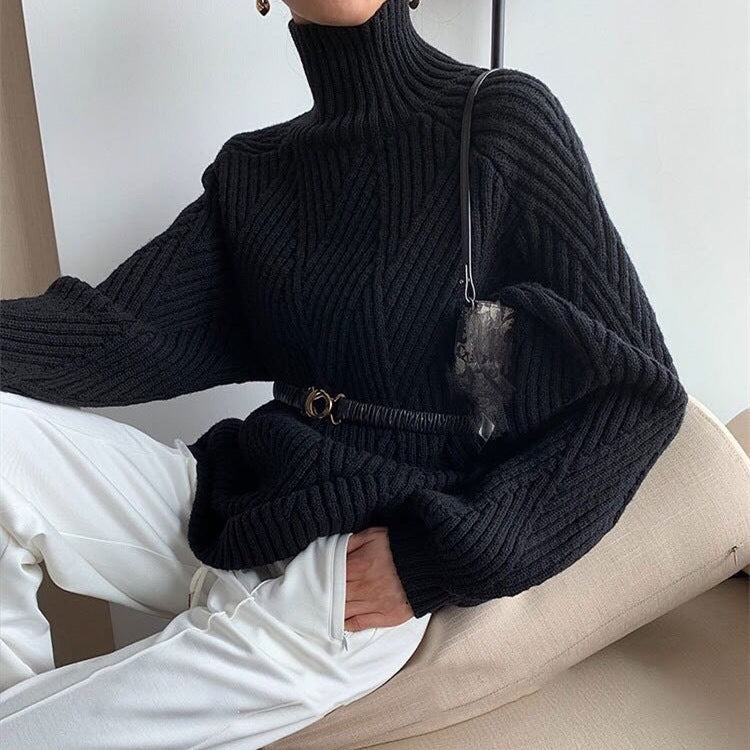 Lazy Style Turtleneck Sweater