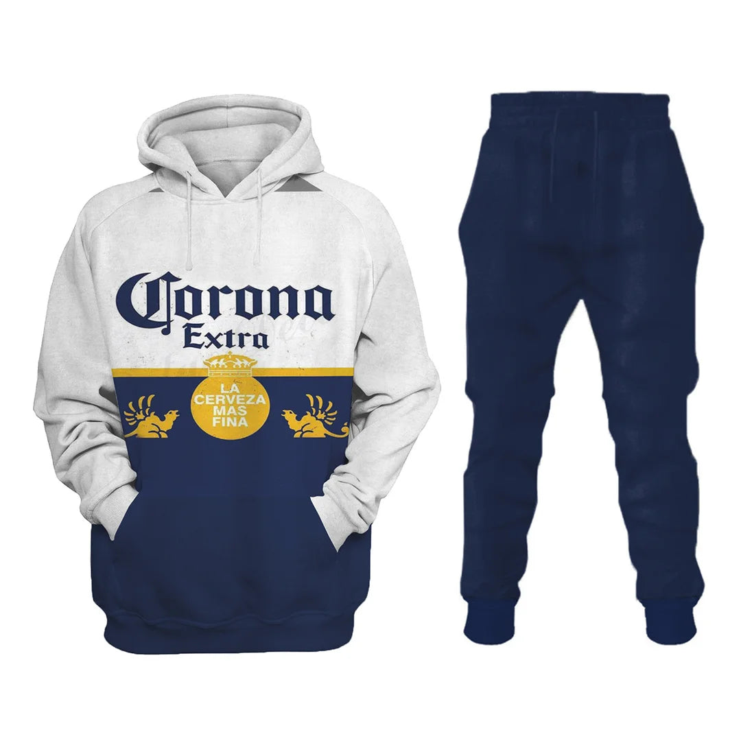 Corona Vintage Beer Distressed Sweatshirt Set