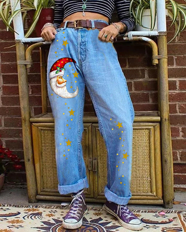 Christmas Star Casual Easy-Matched Jeans