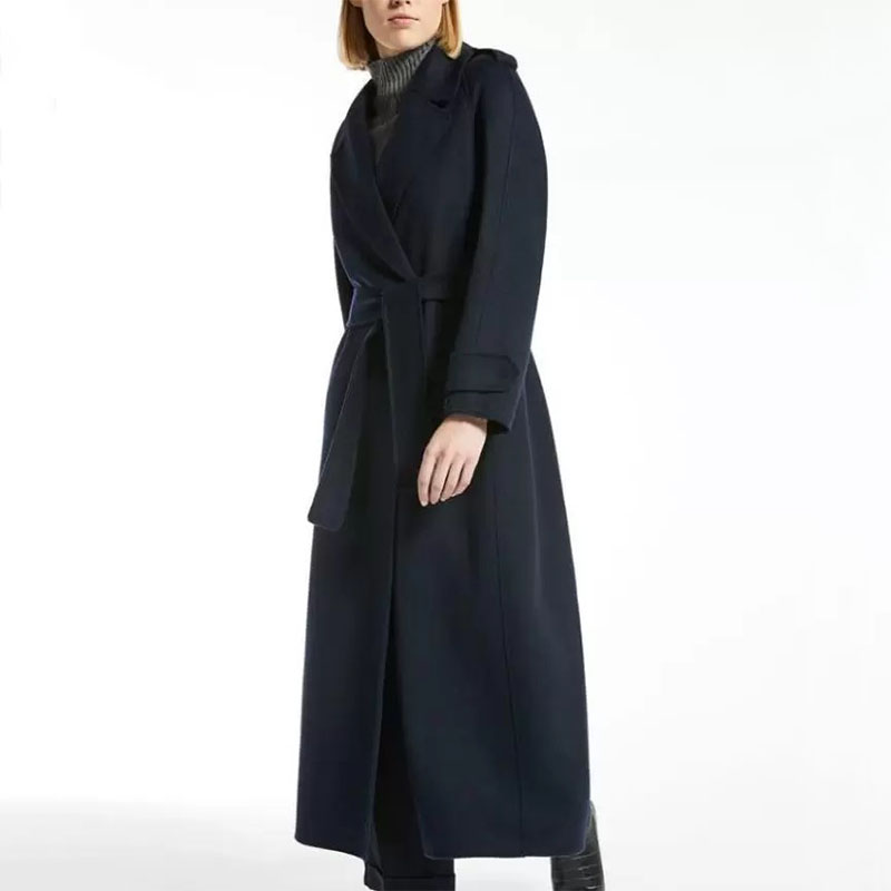 Casual long solid color thermal coat