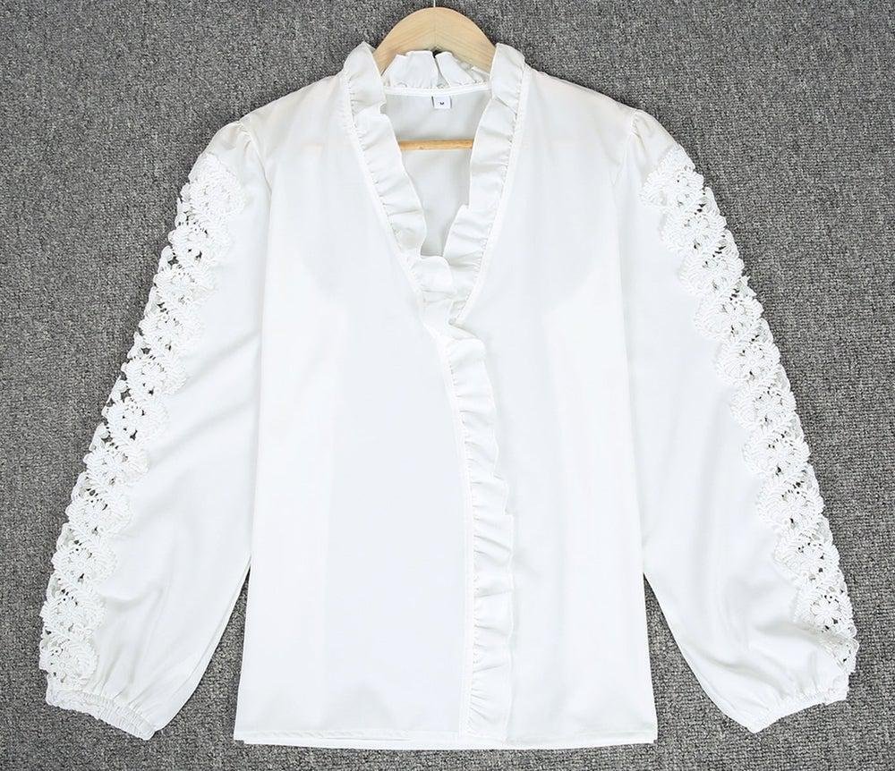 All Day Every Day White Blouse - DUVAL