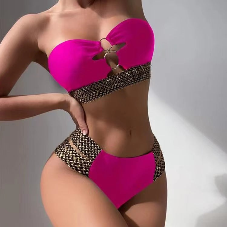 Sexy With Gold Thread Trim Bikini set