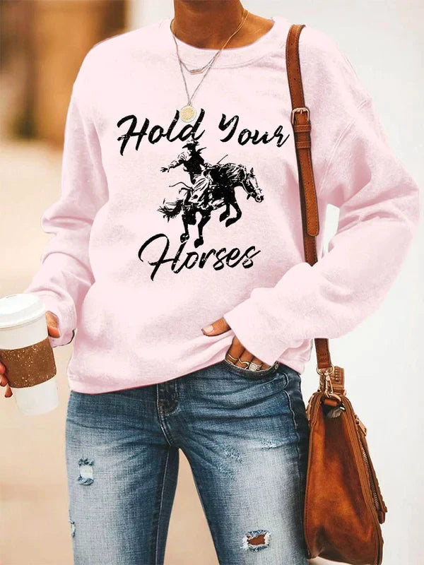 Fashion Print Long Sleeve Sweatshirt