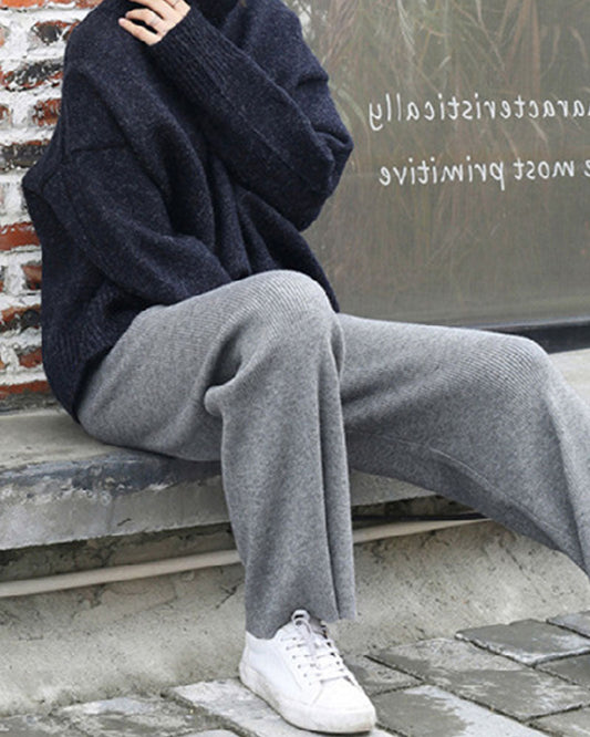 Autumn winter trousers loose straight casual pants