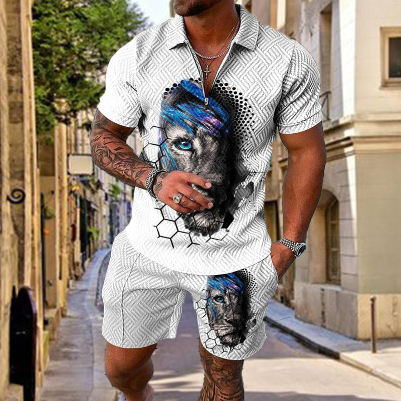 Eye of Tiger Polo Shirt And Shorts Co-Ord - DUVAL