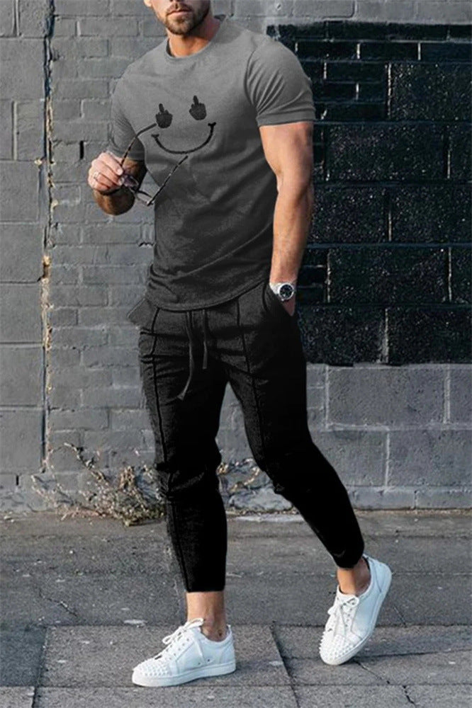 Smile Dark Grey Tracksuit Co-Ord - DUVAL