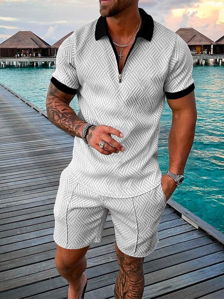 Roma Polo Shirt And Shorts Co-Ord - DUVAL